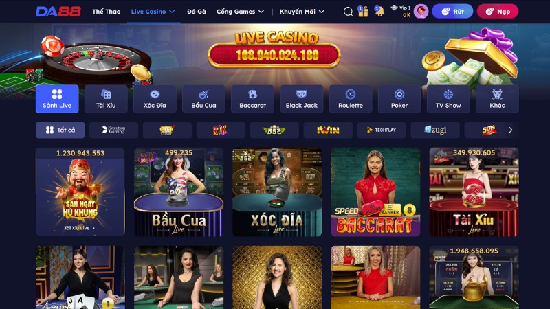 Casino DA88 - Sòng Bạc Trực Tuyến Chân Thực Bậc Nhất Châu Á - Dovon
