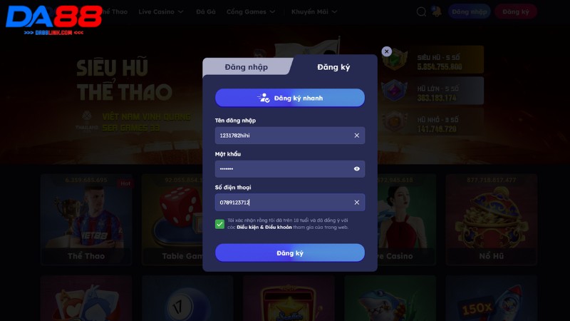 Đăng Ký DA88 – Bước Khởi Đầu Trải Nghiệm Cá Cược Trực Tuyến Đẳng Cấp - Dovon