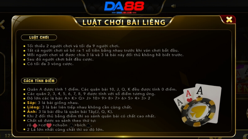 Liêng DA88 - Các Quy Tắc Cơ Bản Và Mẹo Chơi Game Hiệu Quả - Dovon